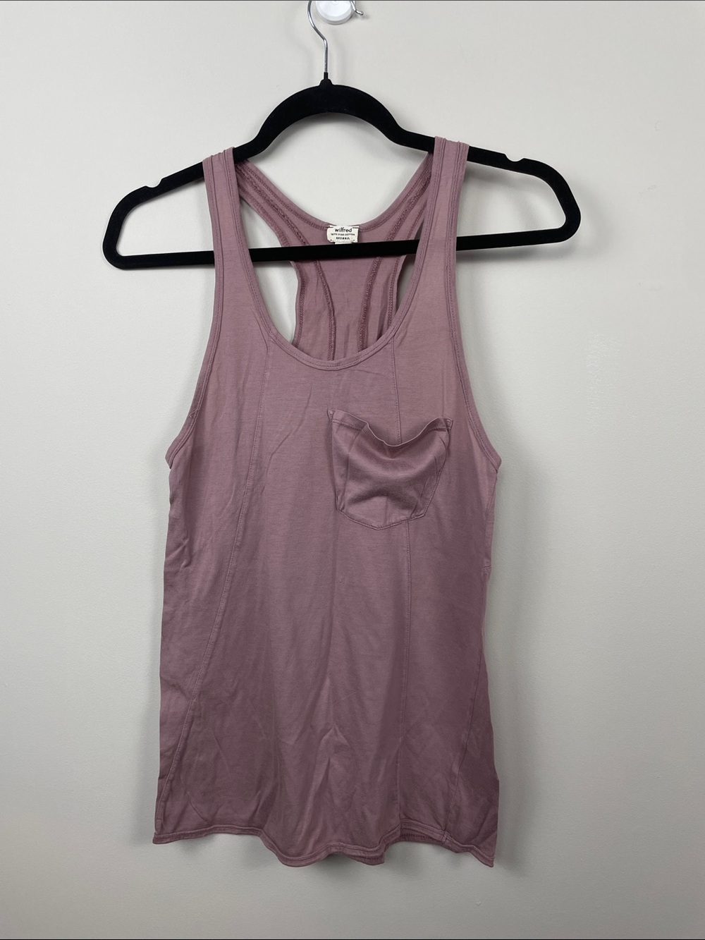 Wilfred Mauve Racerback Tank with Front Pocket